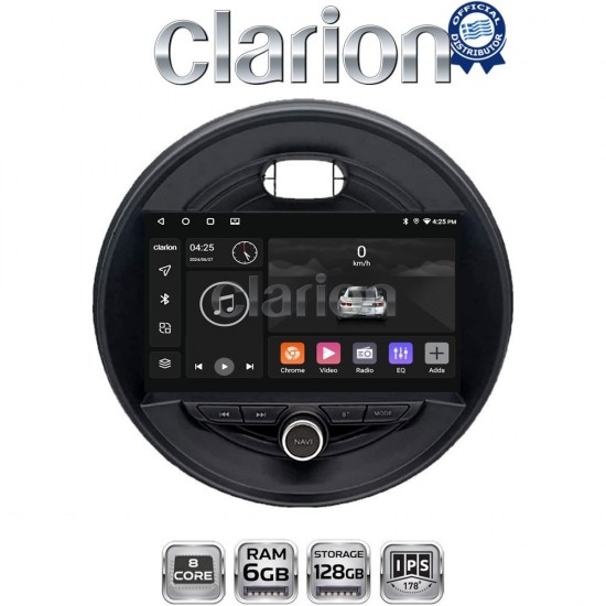 CLARION GL53845 Οθόνη OEM Multimedia Αυτοκινήτου για Mini Cooper & Clubman 2015> (CarPlay/AndroidAuto/BT/GPS/WIFI/GPRS)