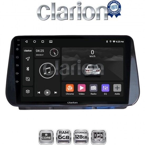 CLARION GL53963 Οθόνη OEM Multimedia Αυτοκινήτου για Hyundai Santa Fe - IX45 2018 > 2019 (CarPlay/AndroidAuto/BT/GPS/WIFI/GPRS)