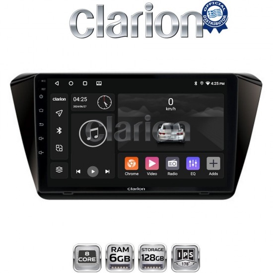 CLARION GL53983 Οθόνη OEM Multimedia Αυτοκινήτου για SKODA SUPERB 2016> (CarPlay/AndroidAuto/BT/GPS/WIFI/GPRS)