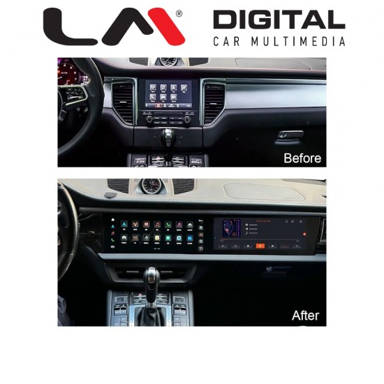 LM Digital - LM JFK1837 DUAL Οθόνη OEM Multimedia Αυτοκινήτου για Porsche Macan 2010 > 2016 με σύστημα PCM5.0 (CarPlay/AndroidAuto/BT/GPS/WIFI/GPRS)