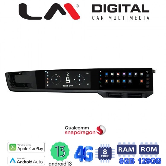 LM Digital - LM JFKR8333 DUAL Οθόνη OEM Multimedia Αυτοκινήτου για Porsche Panamera 2018 > 2024 με σύστημα PCM3.0 - PCM3.1 χωρίς το εργοστασιακό σύστημα. (CarPlay/AndroidAuto/BT/GPS/WIFI/GPRS)