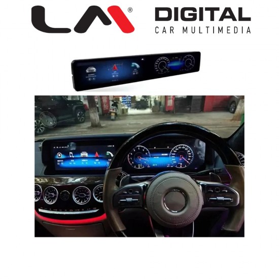 LM Digital - LM JFKR1963 DUAL Οθόνη OEM Multimedia Αυτοκινήτου για Mercedes S Class W221 2005 > 2013. Διατηρεί το εργοστασιακό ταμπλό (Για δεξιοτίμονα οχήματα) (CarPlay/AndroidAuto/BT/GPS/WIFI/GPRS)
