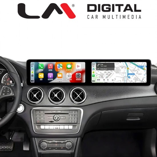 LM Digital - LM JFK1971 DUAL Οθόνη OEM Multimedia Αυτοκινήτου για Mercedes GLA 2014 > 2018 με εργοστασιακό σύστημα NTG 5.0 (CarPlay/AndroidAuto/BT/GPS/WIFI/GPRS)