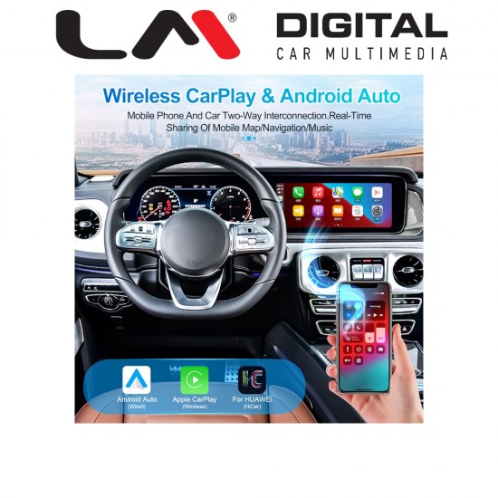 LM Digital - LM JFK1972D DUAL Οθόνη OEM Multimedia Αυτοκινήτου για Mercedes G Class W463 2019 > 2024 με εργοστασιακό σύστημα NTG 5.0 (CarPlay/AndroidAuto/BT/GPS/WIFI/GPRS)