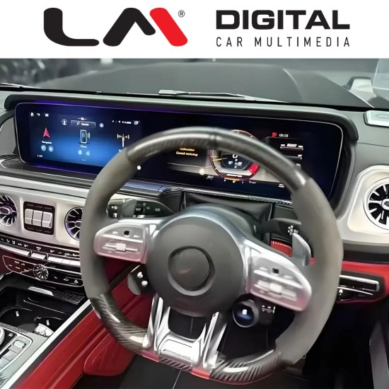 LM Digital - LM JFKR1972D DUAL Οθόνη OEM Multimedia Αυτοκινήτου για Mercedes G Class W463 2019 > 2024 με εργοστασιακό σύστημα NTG 5.0 (Για δεξιοτίμονα οχήματα) (CarPlay/AndroidAuto/BT/GPS/WIFI/GPRS)