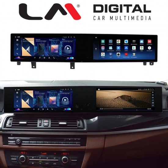 LM Digital - LM JFK9922 DUAL Οθόνη OEM Multimedia Αυτοκινήτου για BMW S.5 F10/F11 2011 > 2016 με εργοστασιακό σύστημα NBT (CarPlay/AndroidAuto/BT/GPS/WIFI/GPRS)