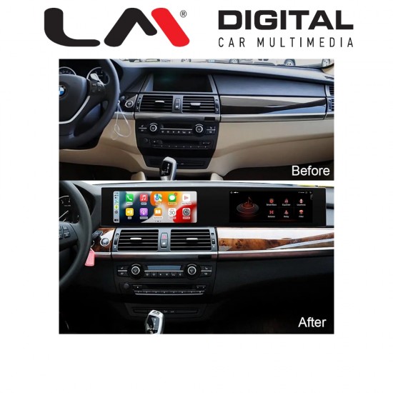 LM Digital - LM JFK9927 DUAL Οθόνη OEM Multimedia Αυτοκινήτου για BMW X5 (E70) - X6 (E71) 2010 > 2013 με εργοστασιακό σύστημα CIC (CarPlay/AndroidAuto/BT/GPS/WIFI/GPRS)