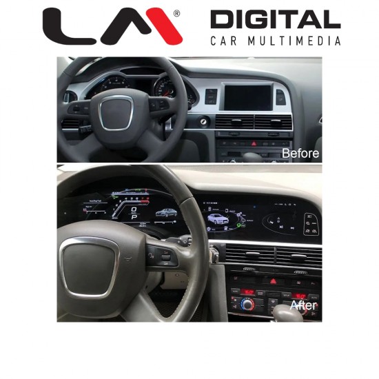 LM Digital - LM JFK2960 DUAL Οθόνη OEM Multimedia Αυτοκινήτου για Audi A6 2005 > 2009 (CarPlay/AndroidAuto/BT/GPS/WIFI/GPRS)