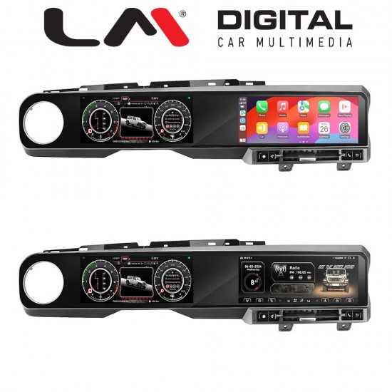 LM Digital - LM JFK2979 DUAL Οθόνη OEM Multimedia Αυτοκινήτου για Jeep Wrangler 2018 > 2023 (CarPlay/AndroidAuto/BT/GPS/WIFI/GPRS)