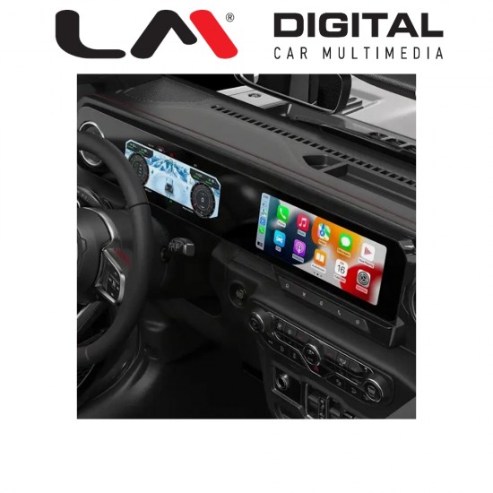 LM Digital - LM JFK2979 DUAL Οθόνη OEM Multimedia Αυτοκινήτου για Jeep Wrangler 2018 > 2023 (CarPlay/AndroidAuto/BT/GPS/WIFI/GPRS)