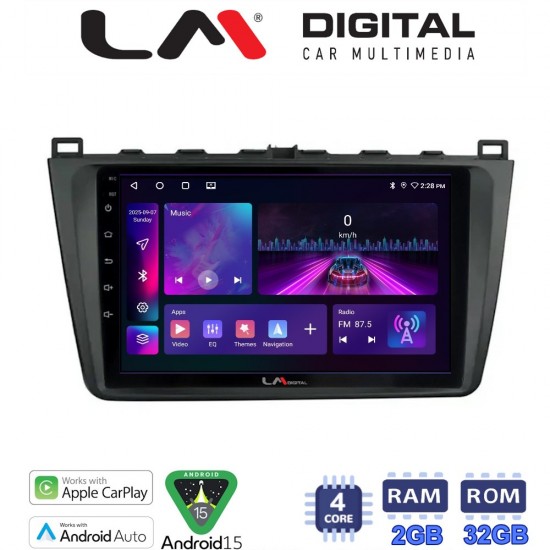 LM Digital - LM ZA4012 GPS Οθόνη OEM Multimedia Αυτοκινήτου για Mazda 6 2008 > 2012 (CarPlay/AndroidAuto/BT/GPS/WIFI/GPRS)