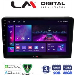 LM Digital - LM ZA4157 GPS Οθόνη OEM Multimedia Αυτοκινήτου για DACIA DUSTER 2013>2019 (CarPlay/AndroidAuto/BT/GPS/WIFI/GPRS)