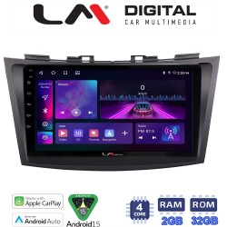 LM Digital - LM ZA4179 GPS Οθόνη OEM Multimedia Αυτοκινήτου για SUZUKI SWIFT 2011>2016 (CarPlay/AndroidAuto/BT/GPS/WIFI/GPRS)