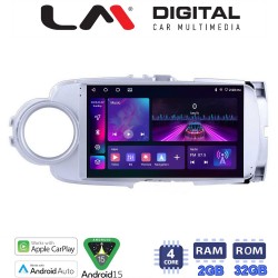 LM Digital - LM ZA4254 GPS Οθόνη OEM Multimedia Αυτοκινήτου για Toyota Yaris 2012 > 2015 Αν το αυτοκίνητο είναι υβριδικό, παρακαλώ ενημερώστε μας πριν την παραγγελία σας. (CarPlay/AndroidAuto/BT/GPS/WIFI/GPRS)