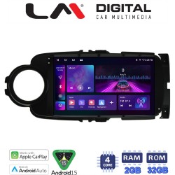 LM Digital - LM ZA4254B GPS Οθόνη OEM Multimedia Αυτοκινήτου για Toyota Yaris 2012 > 2015 Αν το αυτοκίνητο είναι υβριδικό, παρακαλώ ενημερώστε μας πριν την παραγγελία σας. (CarPlay/AndroidAuto/BT/GPS/WIFI/GPRS)