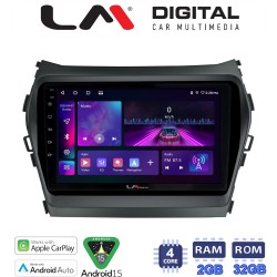 LM Digital - LM ZA4309 GPS Οθόνη OEM Multimedia Αυτοκινήτου για HY SANTA FE 2013 > 2017 HY IX45 (CarPlay/AndroidAuto/BT/GPS/WIFI/GPRS)