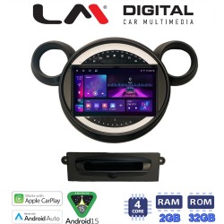LM Digital - LM ZA4835 GPS Οθόνη OEM Multimedia Αυτοκινήτου για MINI Clubman '07>'14 & Countryman '10>'16 & Paceman '12>'16 & Cooper '07>'14 (CarPlay/AndroidAuto/BT/GPS/WIFI/GPRS)