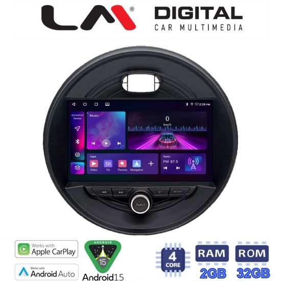 LM Digital - LM ZA4845 GPS Οθόνη OEM Multimedia Αυτοκινήτου για Mini Cooper & Clubman 2015> (CarPlay/AndroidAuto/BT/GPS/WIFI/GPRS)