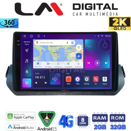 LM Digital - LM ZB8979 GPS Οθόνη OEM Multimedia Αυτοκινήτου για (CarPlay/AndroidAuto/BT/GPS/WIFI/GPRS)