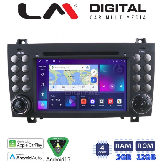 LM Digital - LM V4096 GPS Οθόνη OEM Multimedia Αυτοκινήτου για MERCEDES SLK (R171) 2004 > 2010 (CarPlay/AndroidAuto/BT/GPS/WIFI/GPRS)