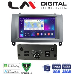 LM Digital - LM V4407 GPS Οθόνη OEM Multimedia Αυτοκινήτου για PEUGEOT 407 2004 > 2010 (CarPlay/AndroidAuto/BT/GPS/WIFI/GPRS)