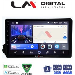 LM Digital - LM ZW8015 GPS Οθόνη OEM Multimedia Αυτοκινήτου για Ssangyong Actyon - Kyron 2006>2015 (CarPlay/AndroidAuto/BT/GPS/WIFI)