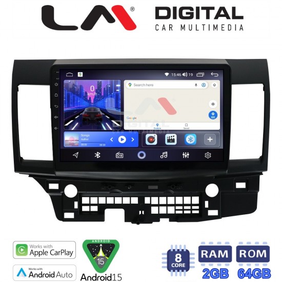 LM Digital - LM ZW8037 GPS Οθόνη OEM Multimedia Αυτοκινήτου για MITSUBISHI LANCER 2008> (CarPlay/AndroidAuto/BT/GPS/WIFI)