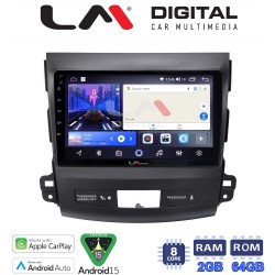 LM Digital - LM ZW8056 GPS Οθόνη OEM Multimedia Αυτοκινήτου για OUTLANDER, C CROSSER,4007 2006>2012 (CarPlay/AndroidAuto/BT/GPS/WIFI)