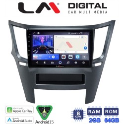 LM Digital - LM ZW8061 GPS Οθόνη OEM Multimedia Αυτοκινήτου για Subaru Legacy-Outback 2009>2013 (CarPlay/AndroidAuto/BT/GPS/WIFI)