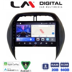 LM Digital - LM ZW8071CL GPS Οθόνη OEM Multimedia Αυτοκινήτου για Toyota Rav4 2000 > 2006 (CarPlay/AndroidAuto/BT/GPS/WIFI)
