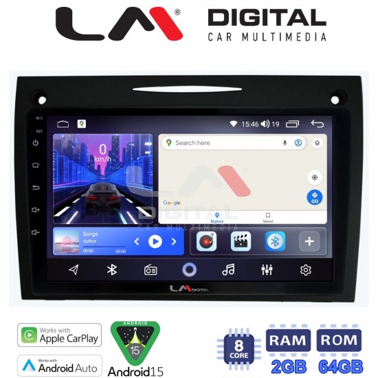 LM Digital - LM ZW8096 GPS Οθόνη OEM Multimedia Αυτοκινήτου για Mercedes SLK (W171) (CarPlay/AndroidAuto/BT/GPS/WIFI)