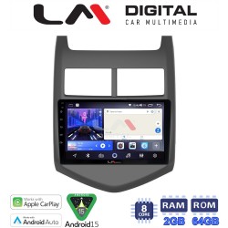 LM Digital - LM ZW8107 GPS Οθόνη OEM Multimedia Αυτοκινήτου για CHEVROLET AVEO 2012> (CarPlay/AndroidAuto/BT/GPS/WIFI)