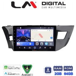 LM Digital - LM ZW8126 GPS Οθόνη OEM Multimedia Αυτοκινήτου για TOYOTA COROLLA 2013>2016 (CarPlay/AndroidAuto/BT/GPS/WIFI)