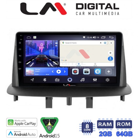 LM Digital - LM ZW8145 GPS Οθόνη OEM Multimedia Αυτοκινήτου για RENAULT MEGANE3 (CarPlay/AndroidAuto/BT/GPS/WIFI)