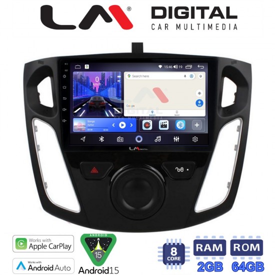 LM Digital - LM ZW8150 GPS Οθόνη OEM Multimedia Αυτοκινήτου για FORD FOCUS 2015>2018 (CarPlay/AndroidAuto/BT/GPS/WIFI)