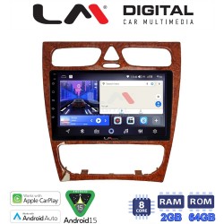 LM Digital - LM ZW8171W GPS Οθόνη OEM Multimedia Αυτοκινήτου για Mercedes C Class 1999 > 2004 (Προ Facelift) (CarPlay/AndroidAuto/BT/GPS/WIFI)