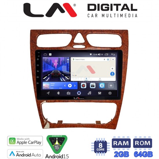 LM Digital - LM ZW8171W GPS Οθόνη OEM Multimedia Αυτοκινήτου για Mercedes C Class 1999 > 2004 (Προ Facelift) (CarPlay/AndroidAuto/BT/GPS/WIFI)