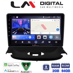 LM Digital - LM ZW8206UP GPS Οθόνη OEM Multimedia Αυτοκινήτου για Peugeot 206 2002 > 2006 (CarPlay/AndroidAuto/BT/GPS/WIFI)