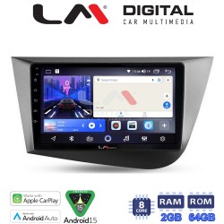 LM Digital - LM ZW8217 GPS Οθόνη OEM Multimedia Αυτοκινήτου για Seat Leon 2005>2012 (CarPlay/AndroidAuto/BT/GPS/WIFI)
