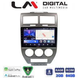 LM Digital - LM ZW8251 GPS Οθόνη OEM Multimedia Αυτοκινήτου για JEEP COMPASS 2007>2011 (CarPlay/AndroidAuto/BT/GPS/WIFI)