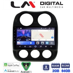 LM Digital - LM ZW8252 GPS Οθόνη OEM Multimedia Αυτοκινήτου για JEEP COMPASS 2011>2016 (CarPlay/AndroidAuto/BT/GPS/WIFI)