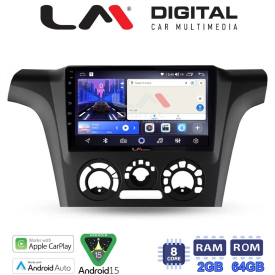 LM Digital - LM ZW8302 GPS Οθόνη OEM Multimedia Αυτοκινήτου για MITSUBISHI OUTLANDER 2001 > 2006 (CarPlay/AndroidAuto/BT/GPS/WIFI)