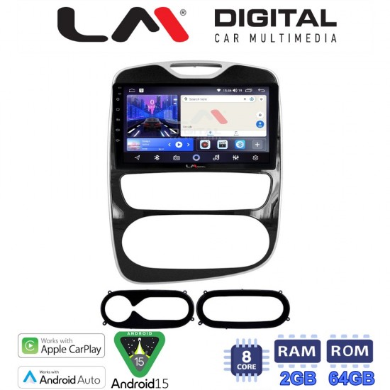 LM Digital - LM ZW8321 GPS Οθόνη OEM Multimedia Αυτοκινήτου για Renault Clio 2016-2018 (CarPlay/AndroidAuto/BT/GPS/WIFI)
