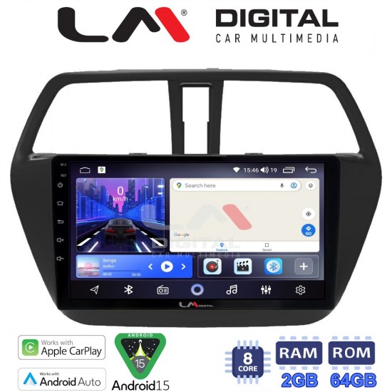 LM Digital - LM ZW8337 GPS Οθόνη OEM Multimedia Αυτοκινήτου για SUZUKI SX4 SCROSS 2014> (CarPlay/AndroidAuto/BT/GPS/WIFI)