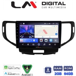 LM Digital - LM ZW8363 GPS Οθόνη OEM Multimedia Αυτοκινήτου για Honda Accord 2008 > 2013 (CarPlay/AndroidAuto/BT/GPS/WIFI)