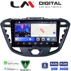 LM Digital - LM ZW8366 GPS Οθόνη OEM Multimedia Αυτοκινήτου για TRANSIT CUSTOM - TOURNEO CUSTOM 2013> (CarPlay/AndroidAuto/BT/GPS/WIFI)