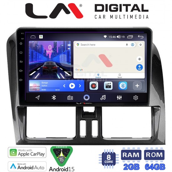 LM Digital - LM ZW8390 GPS Οθόνη OEM Multimedia Αυτοκινήτου για VOLVO XC60 2009-2017 (CarPlay/AndroidAuto/BT/GPS/WIFI)