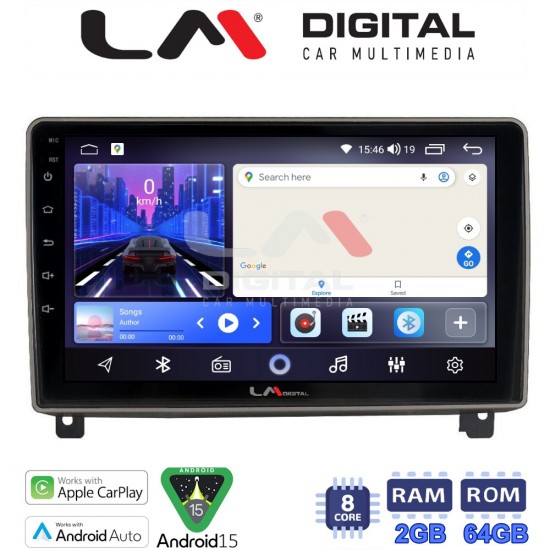 LM Digital - LM ZW8404 GPS Οθόνη OEM Multimedia Αυτοκινήτου για PEUGEOT 407 2004 > 2011 (CarPlay/AndroidAuto/BT/GPS/WIFI)