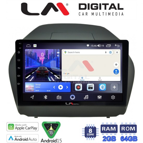 LM Digital - LM ZW8414 GPS Οθόνη OEM Multimedia Αυτοκινήτου για HYUNDAI IX35 2009>2015 (CarPlay/AndroidAuto/BT/GPS/WIFI)