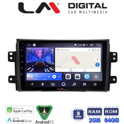 LM Digital - LM ZW8446 GPS Οθόνη OEM Multimedia Αυτοκινήτου για FIAT SEDICI & SUZUKI SX4 2005-2013 (CarPlay/AndroidAuto/BT/GPS/WIFI)